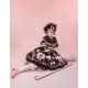Mademoiselle Pearl Sanrio Kuromi Cape Blouse and Uneven Hem JSK(Reservation/Full Payment Without Shipping)